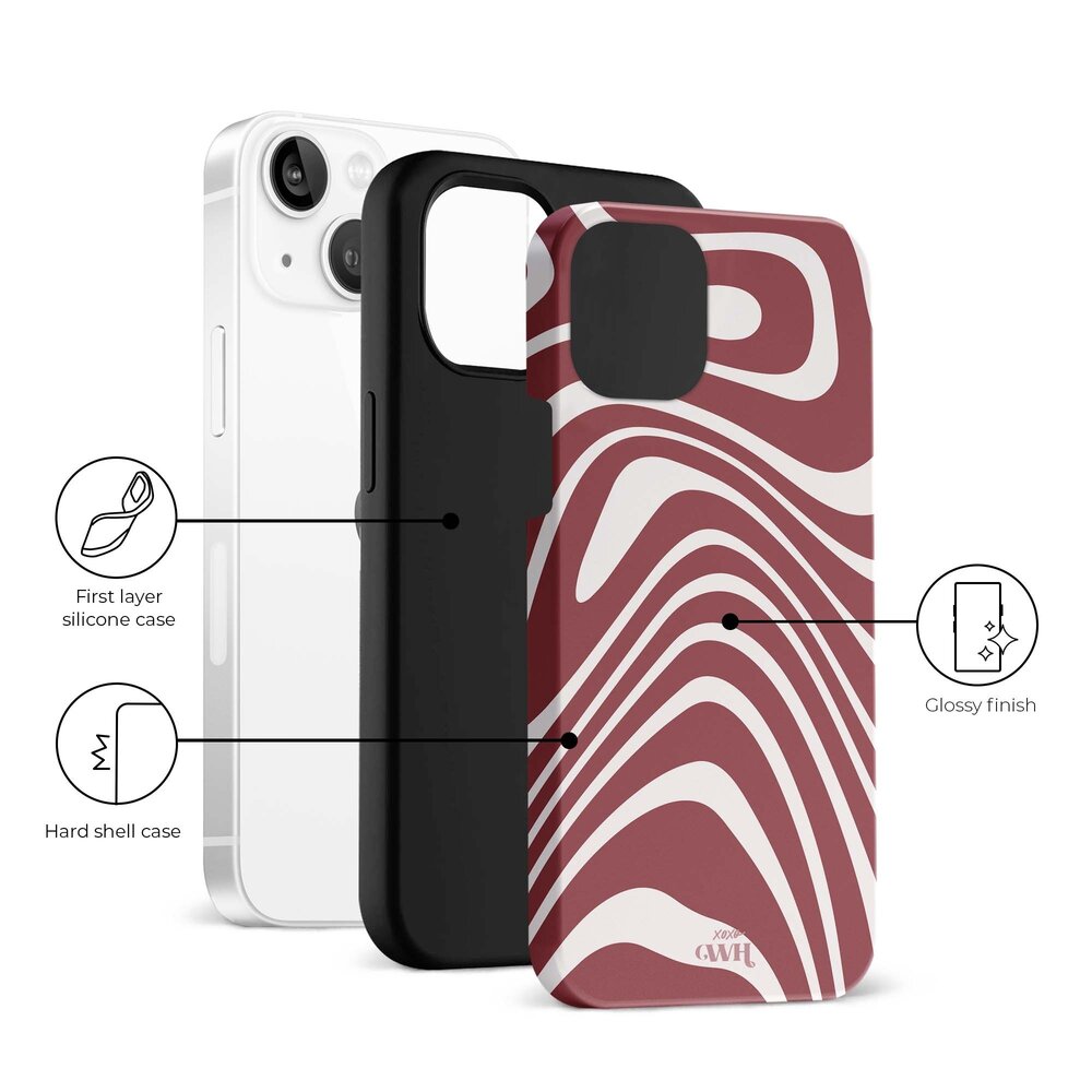 xoxo Wildhearts xoxo Wildhearts Boogie Wonderland Red - iPhone 13 Mini Hülle