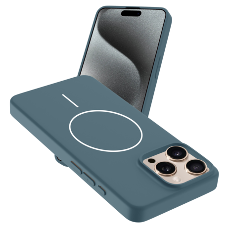 Coverzs Coverzs iPhone 13 Pro MagSafe Silikonhülle 'Slim' (Dunkelblau) Coverzs Coverzs iPhone 13 Pro MagSafe Silikonhülle 'Slim' (Dunkelblau)