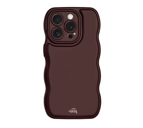 xoxo Wildhearts Glossy Wavy Case Burgundy - iPhone 14 Pro Max Hülle