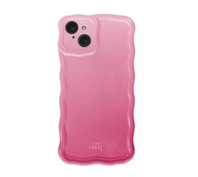 xoxo Wildhearts Glossy Wavy Case Pink Sorbet - iPhone 15 Hülle