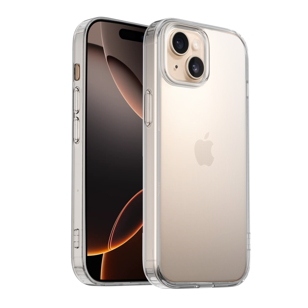 Ceezs Ceezs iPhone 15 TPU Hybrid Silikonhülle (Transparent)