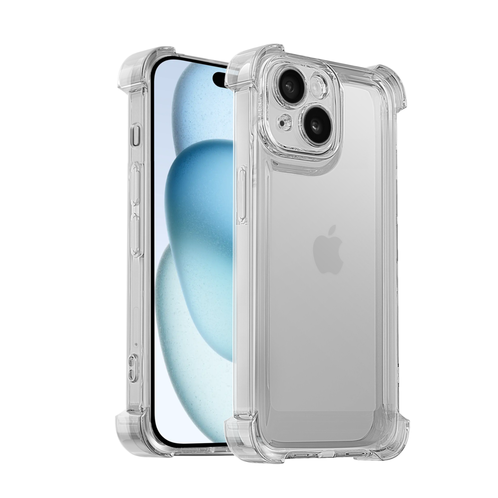 Ceezs Ceezs iPhone 15 TPU Shockcase mit Kameraschutz (Transparent) Ceezs Ceezs iPhone 15 TPU Shockcase mit Kameraschutz (Transparent)