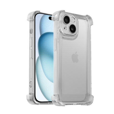 Ceezs Ceezs iPhone 15 TPU Shockcase mit Kameraschutz (Transparent) Ceezs Ceezs iPhone 15 TPU Shockcase mit Kameraschutz (Transparent)