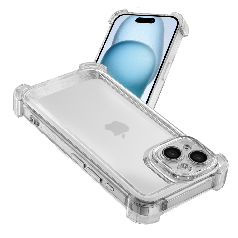 Ceezs Ceezs iPhone 15 TPU Shockcase mit Kameraschutz (Transparent) Ceezs Ceezs iPhone 15 TPU Shockcase mit Kameraschutz (Transparent)
