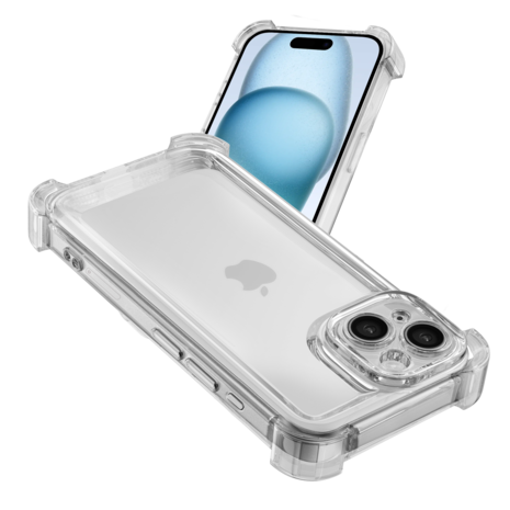 Ceezs Ceezs iPhone 15 TPU Shockcase mit Kameraschutz (Transparent) Ceezs Ceezs iPhone 15 TPU Shockcase mit Kameraschutz (Transparent)