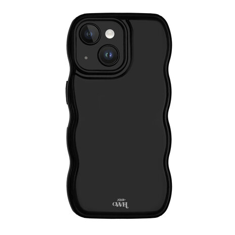 xoxo Wildhearts xoxo Wildhearts Glossy Wavy Case Black - iPhone 15 Plus Hülle