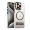 Coverzs Coverzs iPhone 15 Pro Max MagSafe Hardcase mit Ständer (Grau) Coverzs Coverzs iPhone 15 Pro Max MagSafe Hardcase mit Ständer (Grau)