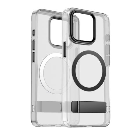 Coverzs Coverzs iPhone 15 Pro Max MagSafe Hardcase mit Ständer (Schwarz) Coverzs Coverzs iPhone 15 Pro Max MagSafe Hardcase mit Ständer (Schwarz)