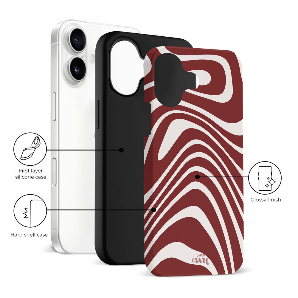 xoxo Wildhearts xoxo Wildhearts Boogie Wonderland Red - iPhone 16 Hülle