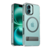 Coverzs Coverzs iPhone 16 MagSafe Hardcase mit Ständer (Grau) Coverzs Coverzs iPhone 16 MagSafe Hardcase mit Ständer (Grau)
