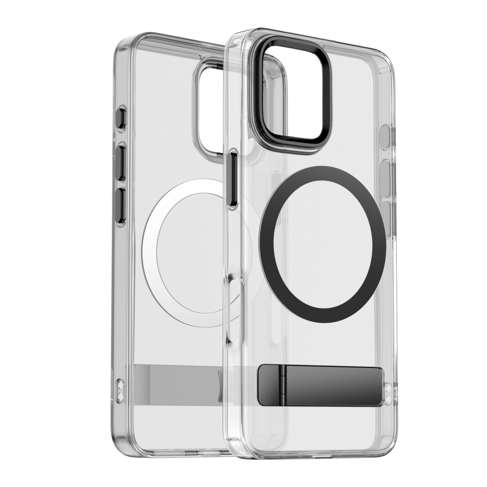 Coverzs Coverzs iPhone 16 MagSafe Hardcase mit Ständer (Schwarz)