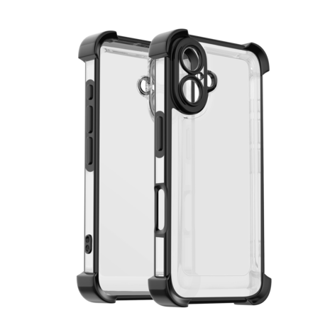 Ceezs Ceezs iPhone 16 TPU Shockcase mit Kameraschutz (Schwarz) Ceezs Ceezs iPhone 16 TPU Shockcase mit Kameraschutz (Schwarz)