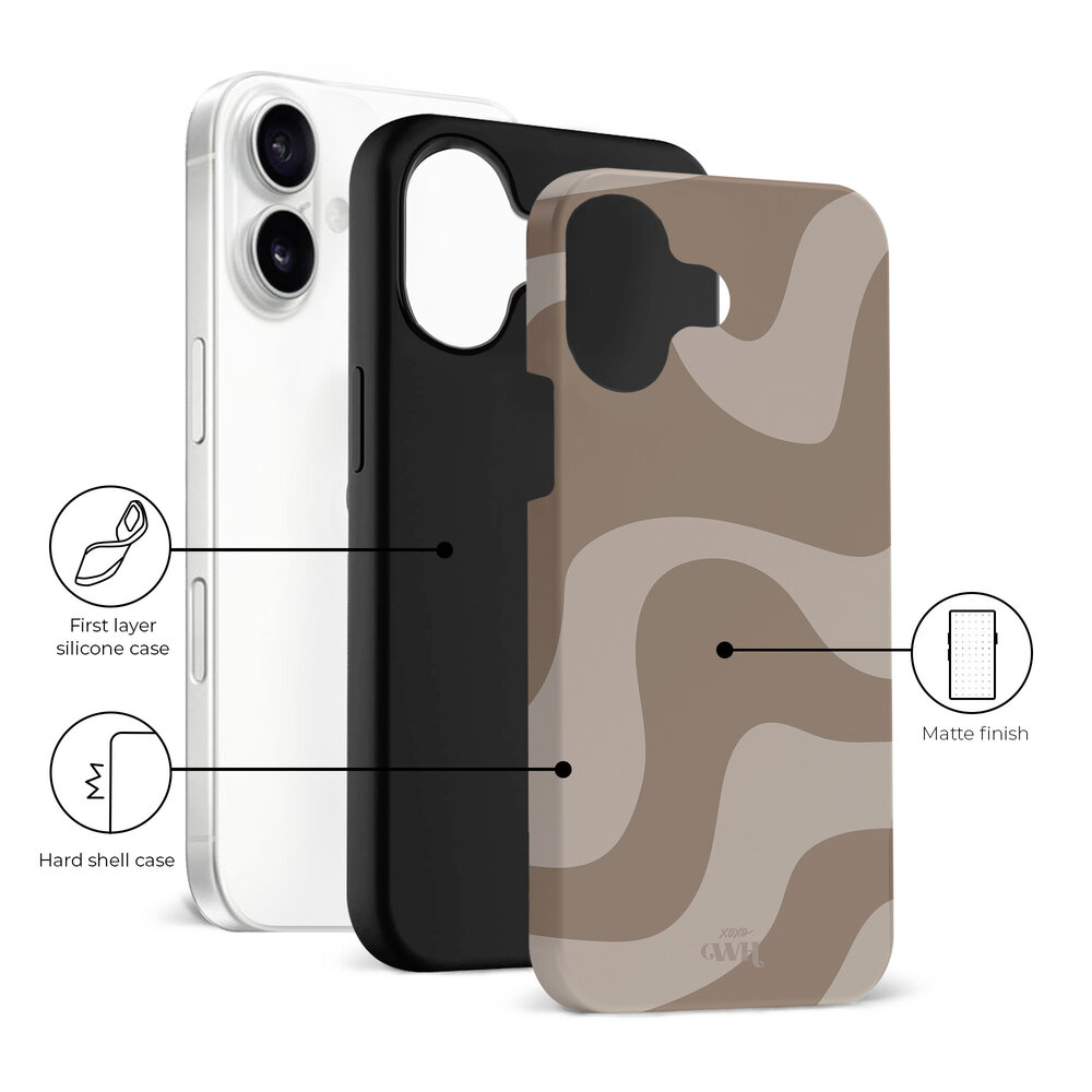 xoxo Wildhearts xoxo Wildhearts Ride With Me Brown - iPhone 16 Hülle