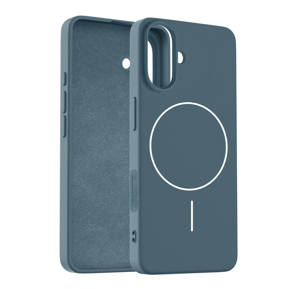 Coverzs Coverzs iPhone 16 Plus MagSafe Silikonhülle 'Slim' (Dunkelblau) Coverzs Coverzs iPhone 16 Plus MagSafe Silikonhülle 'Slim' (Dunkelblau)