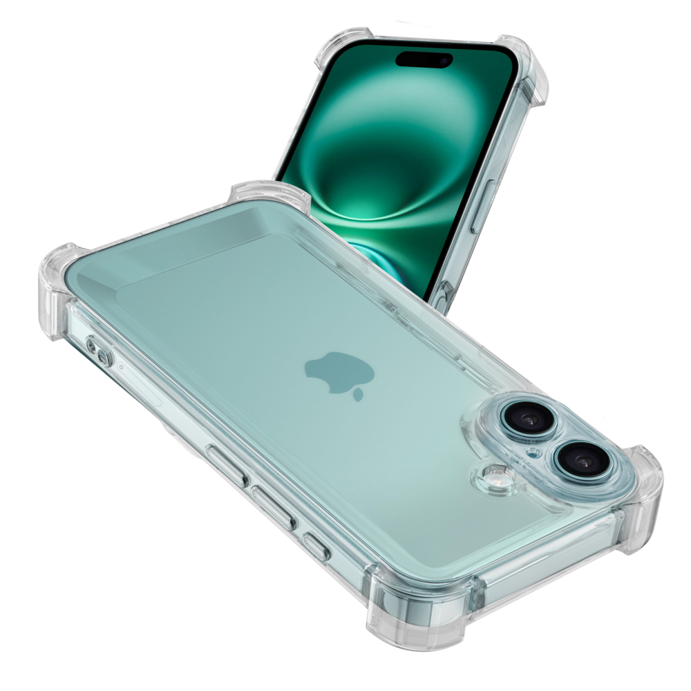 Ceezs Ceezs iPhone 16 Plus TPU Shockcase mit Kameraschutz (Transparent)