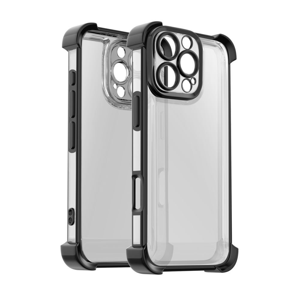 Ceezs Ceezs iPhone 16 Pro Max TPU Shockcase mit Kameraschutz (Schwarz)