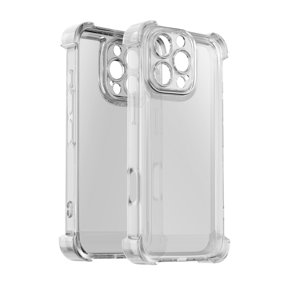 Ceezs Ceezs iPhone 16 Pro Max TPU Shockcase mit Kameraschutz (Transparent) Ceezs Ceezs iPhone 16 Pro Max TPU Shockcase mit Kameraschutz (Transparent)