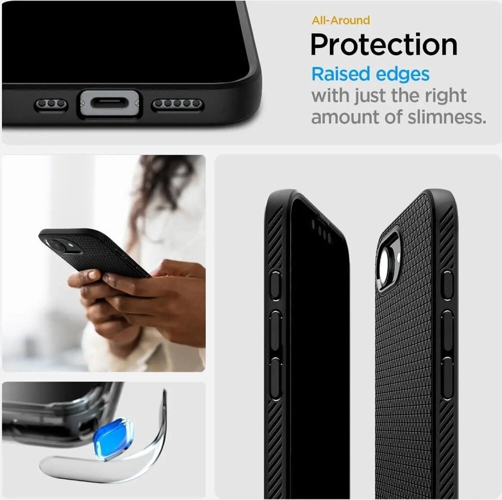 Spigen Spigen iPhone 16E Magfit Hülle (Schwarz) Spigen Spigen iPhone 16E Magfit Hülle (Schwarz)