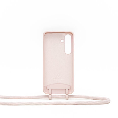 Coverzs Coverzs Samsung Galaxy S24 Silikonhülle mit Kord (Rosa) Coverzs Coverzs Samsung Galaxy S24 Silikonhülle mit Kord (Rosa)