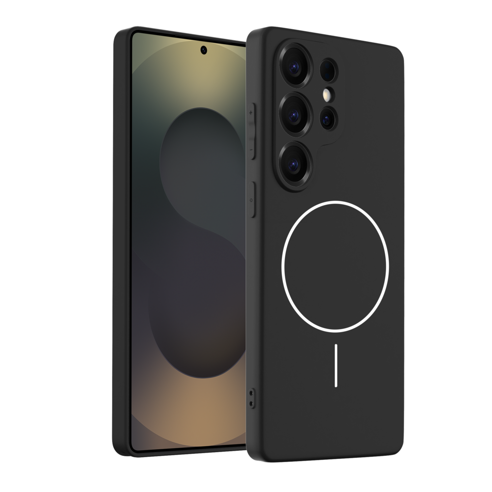 Coverzs Coverzs Samsung Galaxy S24 Ultra magSafe Silikonhülle 'Slim' (Schwarz) Coverzs Coverzs Samsung Galaxy S24 Ultra magSafe Silikonhülle 'Slim' (Schwarz)