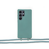 Coverzs Coverzs Samsung Galaxy S24 Ultra Silikonhülle mit Kord (Dunkelgrün) Coverzs Coverzs Samsung Galaxy S24 Ultra Silikonhülle mit Kord (Dunkelgrün)