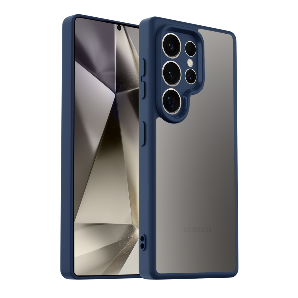 Ceezs Ceezs Samsung Galaxy S24 Ultra TPU bumper Hülle (Dunkelblau)
