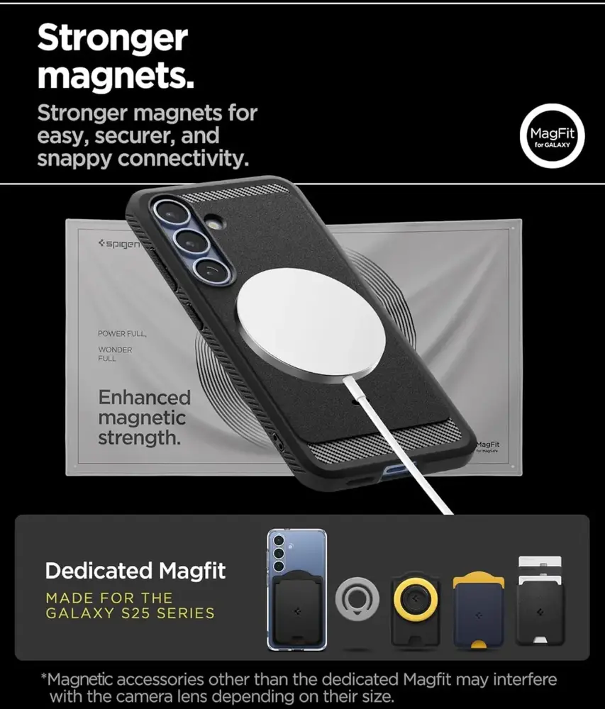 Spigen Spigen Samsung Galaxy S25 Magfit Hülle (Schwarz)