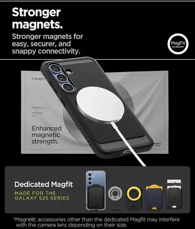 Spigen Spigen Samsung Galaxy S25 Magfit Hülle (Schwarz)
