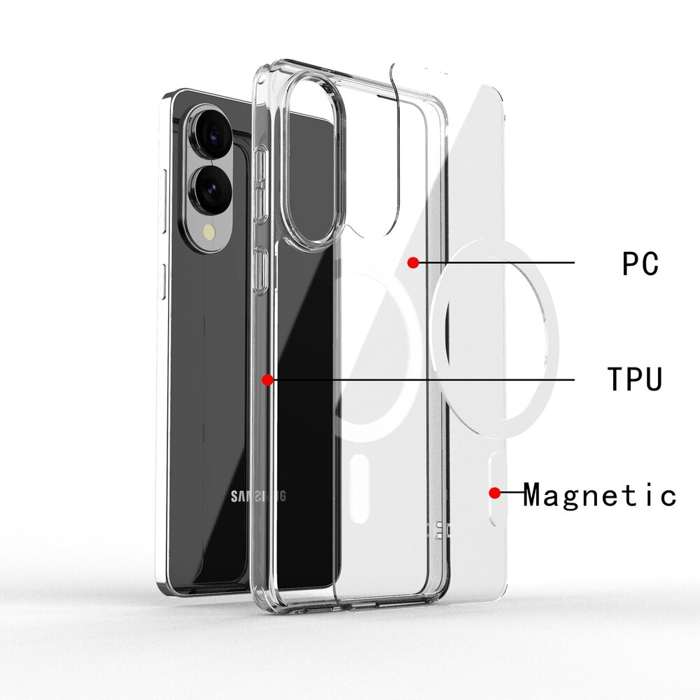 ShieldCase® ShieldCase Samsung Galaxy S25 Edge MagSafe Hülle (Transparent) ShieldCase® ShieldCase Samsung Galaxy S25 Edge MagSafe Hülle (Transparent)