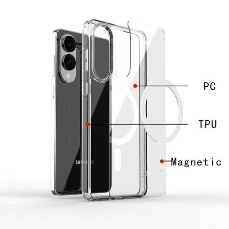 ShieldCase® ShieldCase Samsung Galaxy S25 Edge MagSafe Hülle (Transparent) ShieldCase® ShieldCase Samsung Galaxy S25 Edge MagSafe Hülle (Transparent)