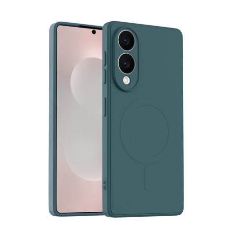 ShieldCase® ShieldCase Samsung Galaxy S25 Edge Silikon MagSafe back cover (Dunkelblau)