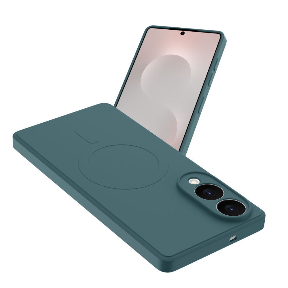 ShieldCase® ShieldCase Samsung Galaxy S25 Edge Silikon MagSafe back cover (Dunkelblau)