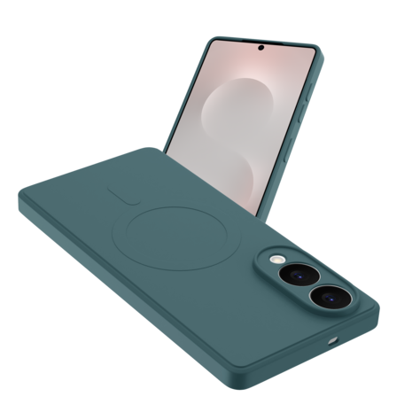 ShieldCase® ShieldCase Samsung Galaxy S25 Edge Silikon MagSafe back cover (Dunkelblau)