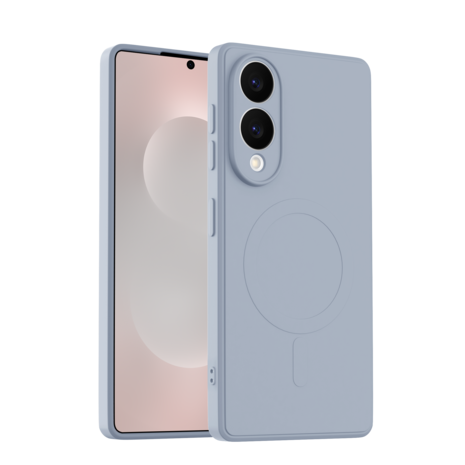 ShieldCase® ShieldCase Samsung Galaxy S25 Edge Silikon MagSafe back cover (paars) ShieldCase® ShieldCase Samsung Galaxy S25 Edge Silikon MagSafe back cover (paars)