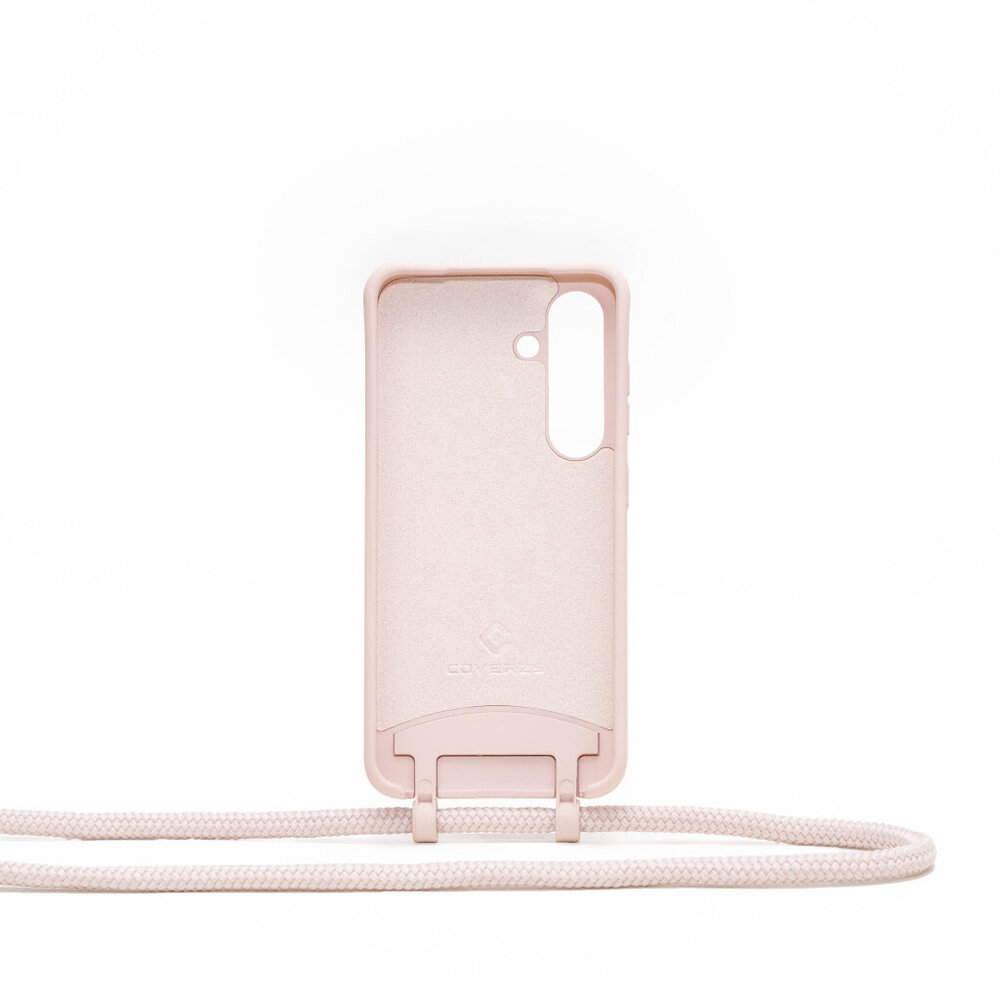 Coverzs Coverzs Samsung Galaxy S25 Plus Silikonhülle mit Kord (Rosa) Coverzs Coverzs Samsung Galaxy S25 Plus Silikonhülle mit Kord (Rosa)