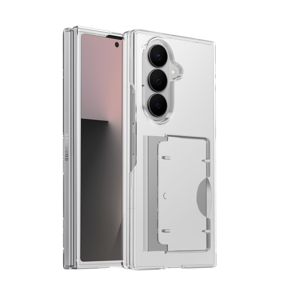ShieldCase Samsung Galaxy Z Fold 7 Hartschalen-hülle mit Kartenhalter (Transparent)