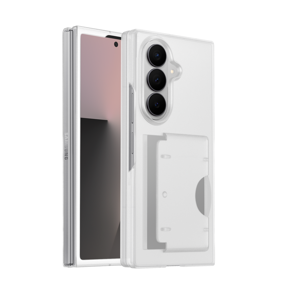 ShieldCase Samsung Galaxy Z Fold 7 Hartschalen-hülle mit Kartenhalter (Weiß)