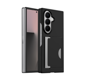 Samsung Galaxy Z Fold 7 Hartschalen-hülle mit Kartenhalter (Schwarz)