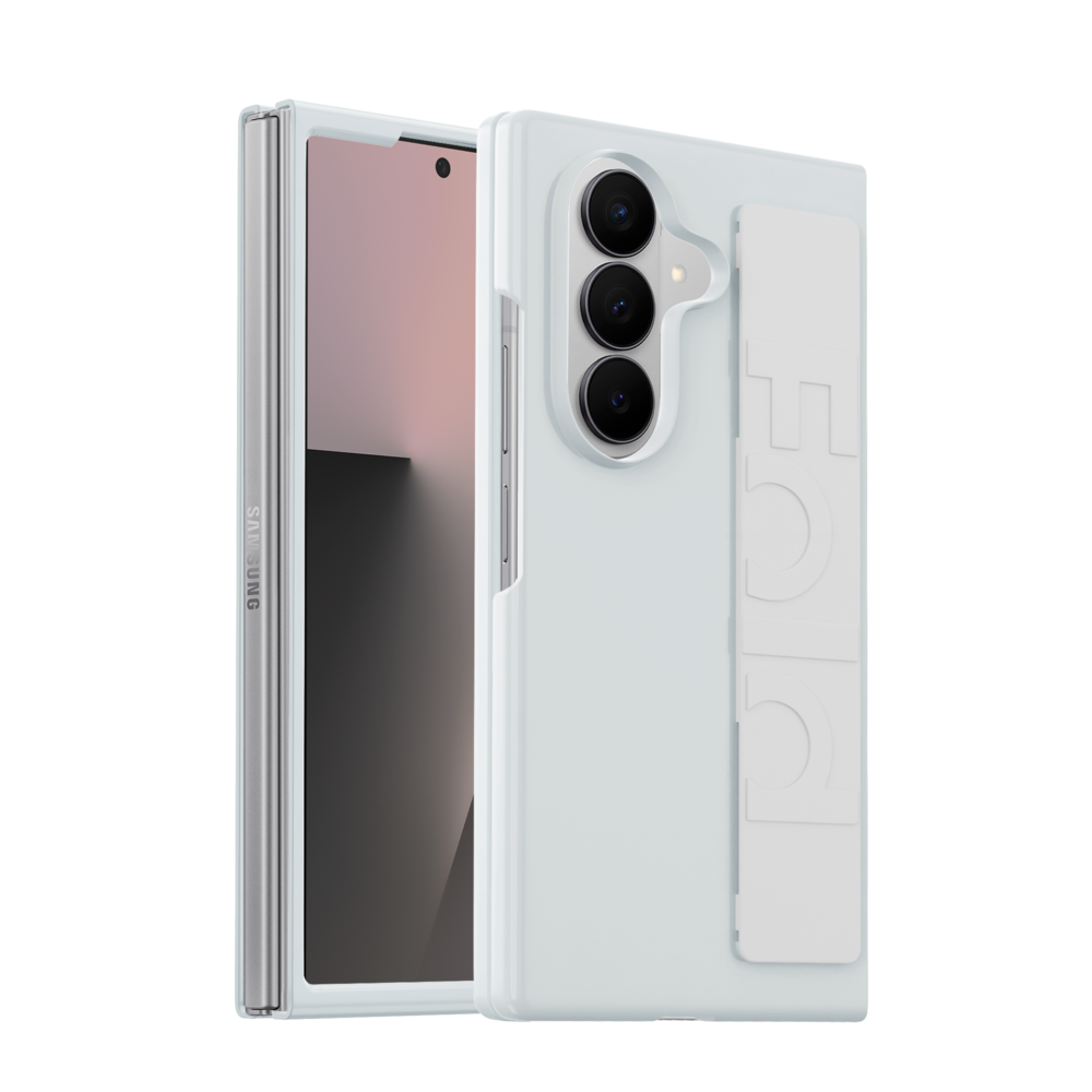 ShieldCase Samsung Galaxy Z Fold 7 Silikonhülle mit Tragegriff (Weiß)