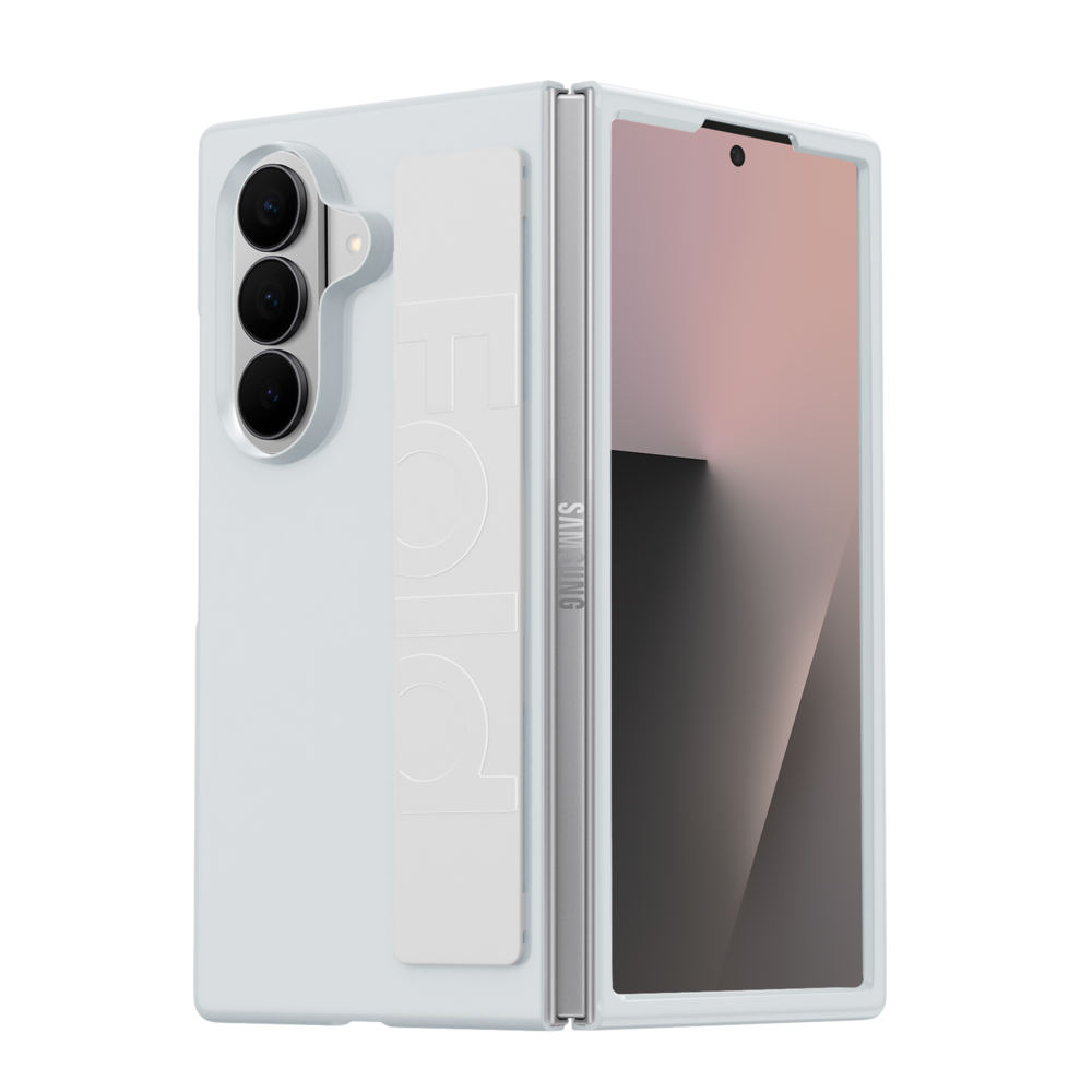 ShieldCase Samsung Galaxy Z Fold 7 Silikonhülle mit Tragegriff (Weiß)