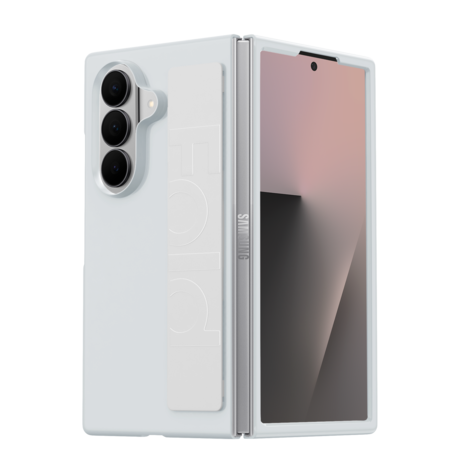 ShieldCase Samsung Galaxy Z Fold 7 Silikonhülle mit Tragegriff (Weiß)