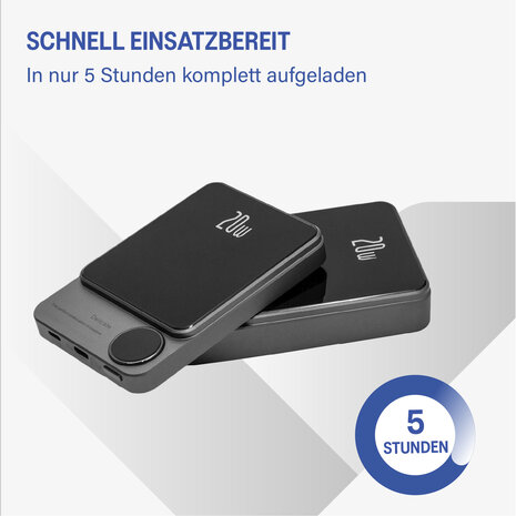 Coverzs Coverzs 20W MagSafe Solid 10.000 mAh Powerbank (Schwarz)