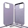 Coverzs Coverzs Silikon Hülle mit Band iPhone 16 Pro (Lila) Coverzs Coverzs Silikon Hülle mit Band iPhone 16 Pro (Lila)