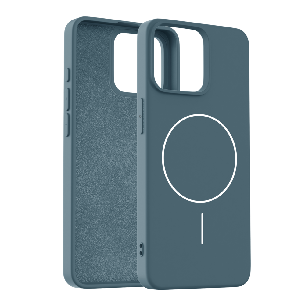 Coverzs Coverzs iPhone 16 Pro MagSafe Silikonhülle 'slim' (Dunkelblau)