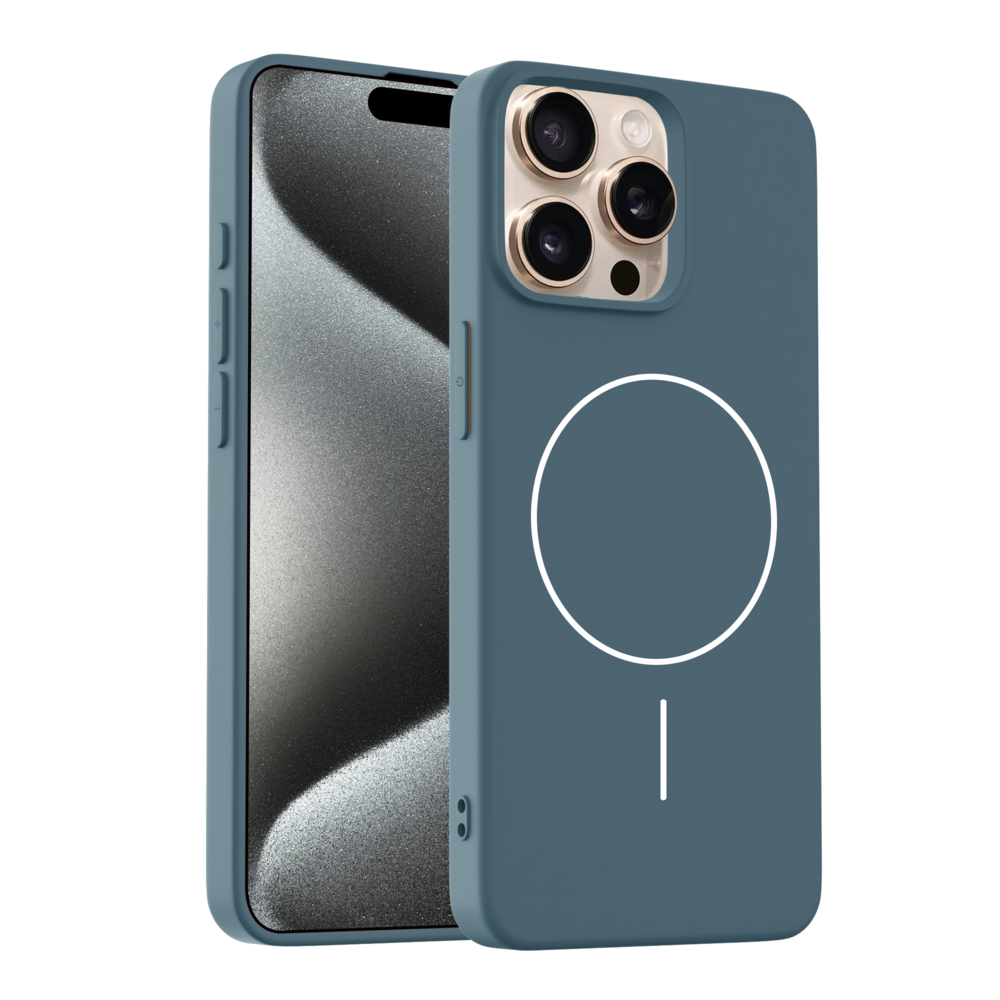 Coverzs Coverzs iPhone 14 Pro Max MagSafe Silikonhülle 'slim' (Dunkelblau) Coverzs Coverzs iPhone 14 Pro Max MagSafe Silikonhülle 'slim' (Dunkelblau)