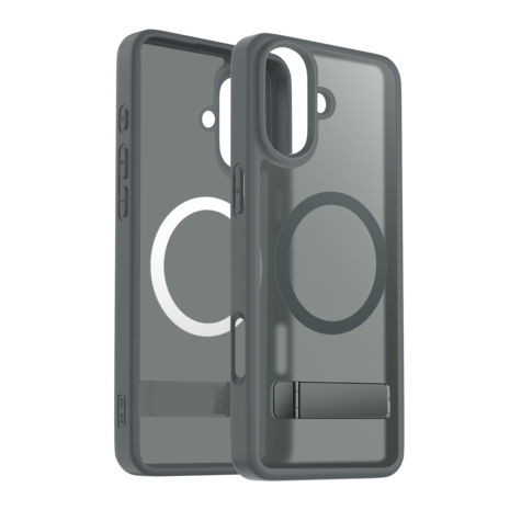 Coverzs Coverzs iPhone 16 matte MagSafe Hülle mit Standard (Grau)