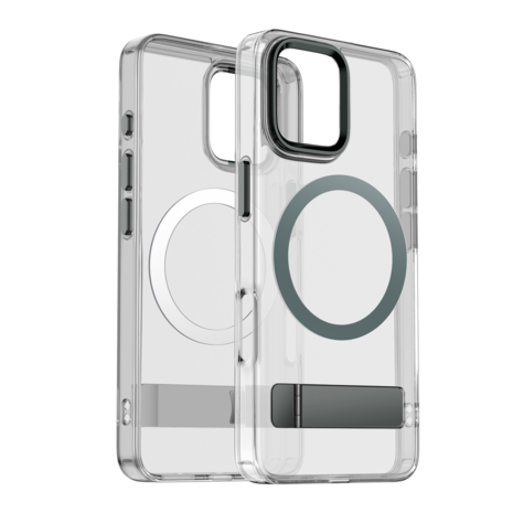 Coverzs Coverzs iPhone 16 MagSafe hardcase mit Standard (Grau)