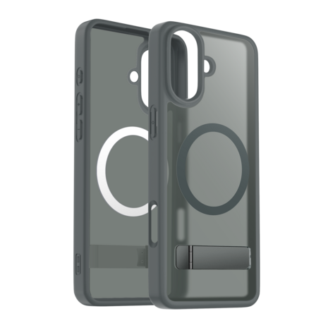 Coverzs Coverzs iPhone 16 Plus matte MagSafe Hülle mit Standard (Grau) Coverzs Coverzs iPhone 16 Plus matte MagSafe Hülle mit Standard (Grau)