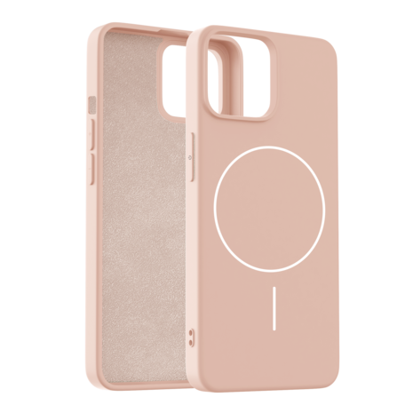 Coverzs Coverzs iPhone 15 MagSafe Silikonhülle 'slim' (Hellrosa) Coverzs Coverzs iPhone 15 MagSafe Silikonhülle 'slim' (Hellrosa)