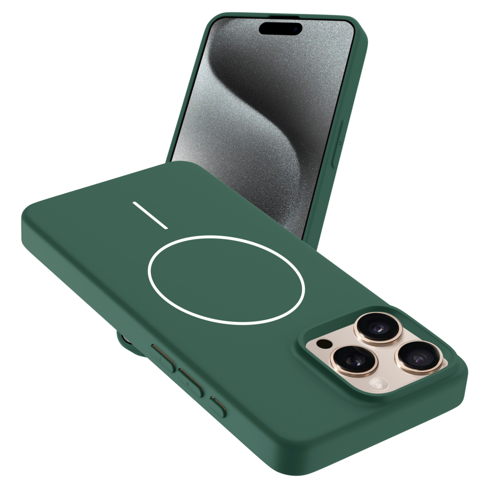 Coverzs Coverzs iPhone 13 Pro Max MagSafe Silikonhülle 'slim' (Grün) Coverzs Coverzs iPhone 13 Pro Max MagSafe Silikonhülle 'slim' (Grün)